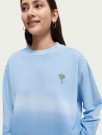 Maison Scotch - Dip Dyed Relaxed Sweat - Pacific Blue thumbnail