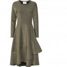 Just - Clea Dress - Black With Gold thumbnail