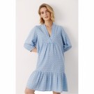 Part Two - Nathleen Dress - Medium Blue Embroidery thumbnail