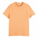 Maison Scotch - Regular Fit T-shirt With Splitted Hem - Salmon Orange  thumbnail