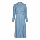 MSCH - Philippa Ls Wrap Dress - Light Blue Denim thumbnail