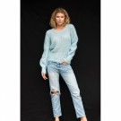 Close To My Heart - Pearl Sweater - Light Blue  thumbnail