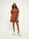 Maison Scotch - Wrapover Mix Dress In Seersucker Stripe thumbnail