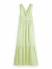 Maison Scotch - Maxi Dress With Open Back - Vibrant Green  thumbnail