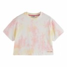 Maison Scotch - Tie Dye Cropped Loose Fit T-shirt In Organic Cotton thumbnail