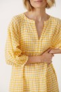 Part Two - Philine Dress - Amber Yellow Check  thumbnail