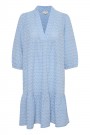 Part Two - Nathleen Dress - Medium Blue Embroidery  thumbnail
