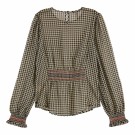Maison Scotch - Printed Sheer Top With Smocking Details thumbnail