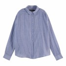 Maison Scotch - Striped Cotton Shirt With Round Collar - Stripe thumbnail