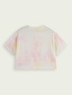 Maison Scotch - Tie Dye Cropped Loose Fit T-shirt In Organic Cotton thumbnail