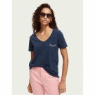 Maison Scotch - Regular-fit T-shirt With Small Embroidery thumbnail