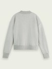 Maison Scotch - Seasonal Loose Cropped Sweatshirt - Grey Melange  thumbnail