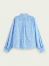 Maison Scotch - Printed Cotton Viskose Shirt - Blue  thumbnail