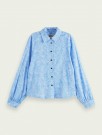 Maison Scotch - Printed Cotton Viskose Shirt - Blue  thumbnail
