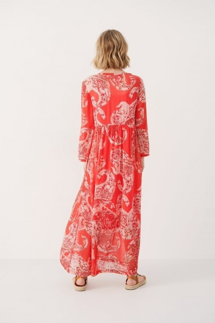 Part Two - Polonia Dress - Cayenne Paisley Print