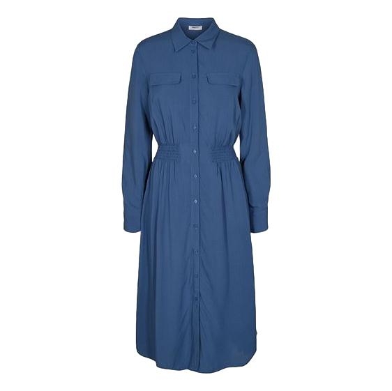 MSCH - Caddy Beach Ls Shirt Dress - Blue Horizon