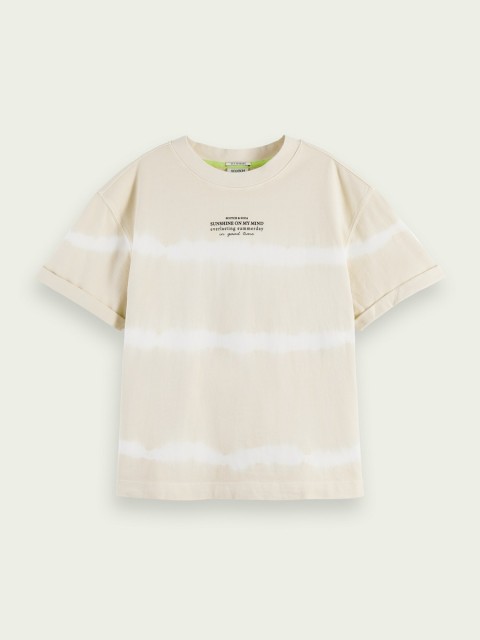 Maison Scotch - Loose Fit Organic Cotton T-shirt - Sand 
