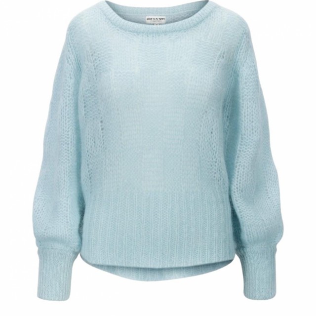Close To My Heart - Pearl Sweater - Light Blue