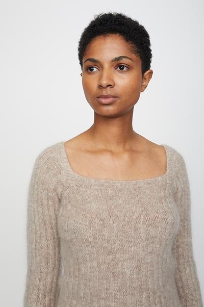 JUST - Lytt Knit Blouse - Taupe