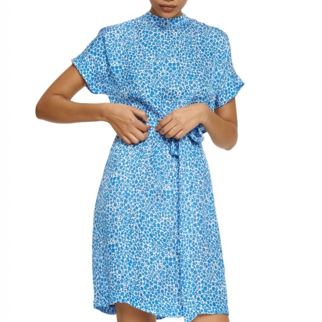 Samsøe & Samsøe - Kimberly Ss Dress Aop 8325 - Blue Buttercup
