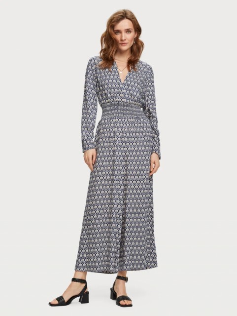 Maison Scotch - Allover Printed All-In-One Viscose Quality - Blå