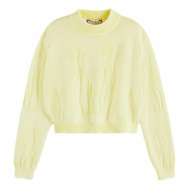 Maison Scotch - Cropped Palm Structure Pullover