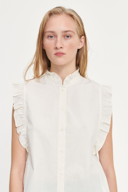 Samsøe Samsøe - Marthy Shirt Top - Antique White 