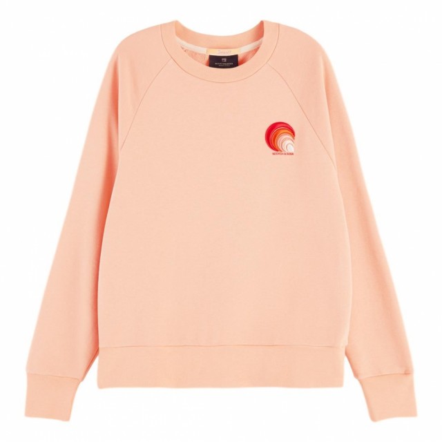 Maison Scotch - Sweat With Various Artworks - Coral Rock