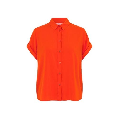 Samsøe Samsøe - Majan SS Shirt 9942 - Spicy Orange