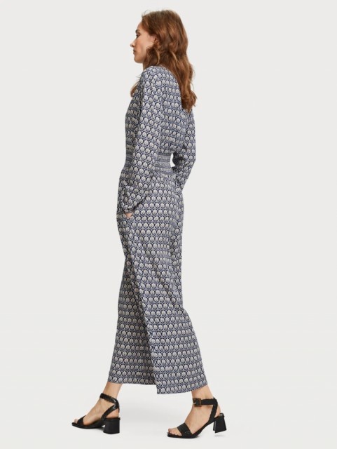 Maison Scotch - Allover Printed All-In-One Viscose Quality - Blå