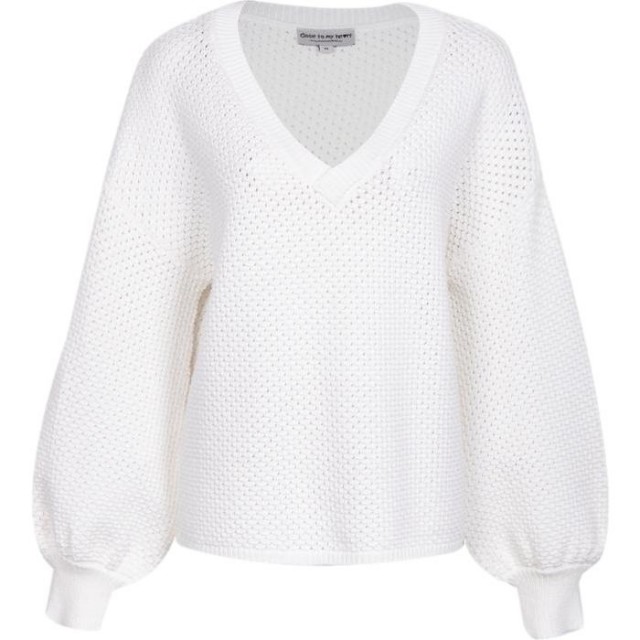 Close To My Heart - Cara Sweater - Soft White