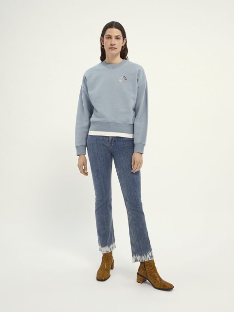 Maison Scotch - Relaxed Fit Crew Neck - Blue 