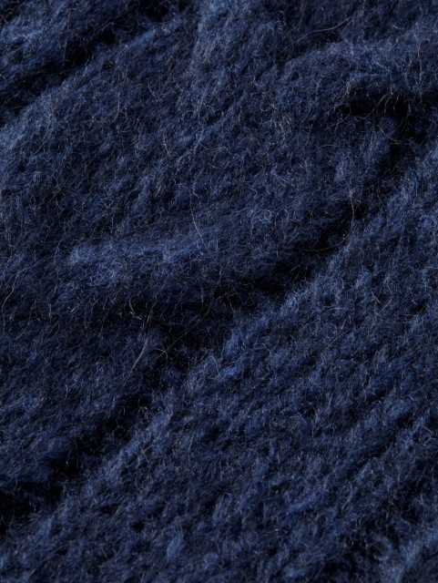 Maison Scotch - Melange Cable Knit Sweater - Blå 