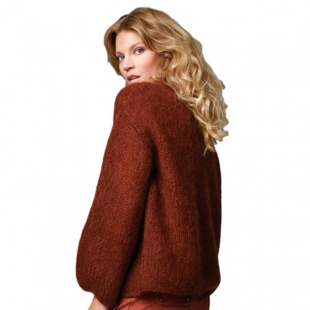 Close To My Heart - Angie Cardigan - Rust