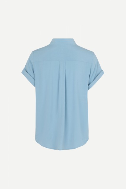 Samsøe Samsøe - Majan Ss Shirt 942 - Dusty Blue 