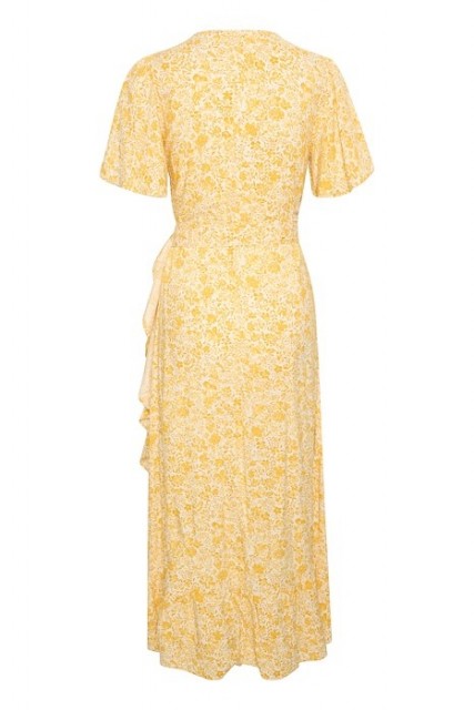 Part Two - Clarina Dress - Yellow Painted Flower 