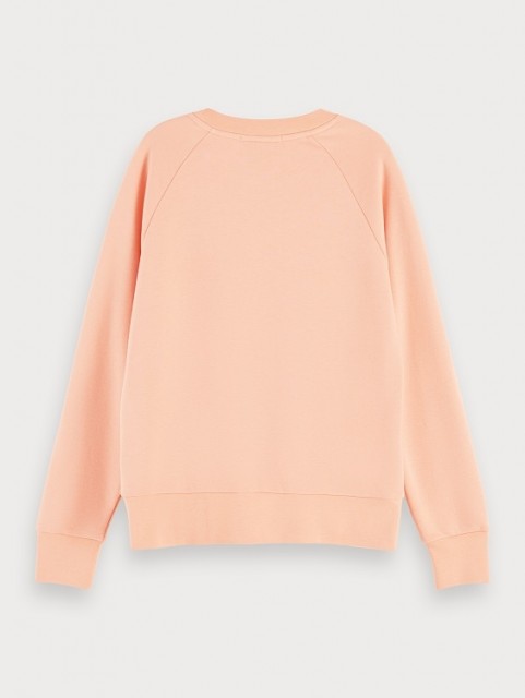 Maison Scotch - Sweat With Various Artworks - Coral Rock 