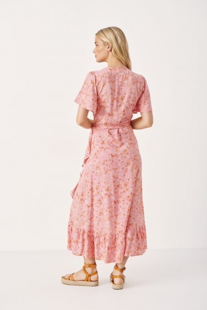 Part Two - Clarina Dress - Peony Painted Summer Flower 